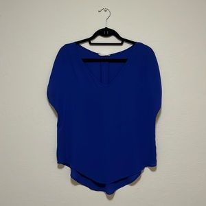 LUSH cobalt navy royal blue flowy top in small